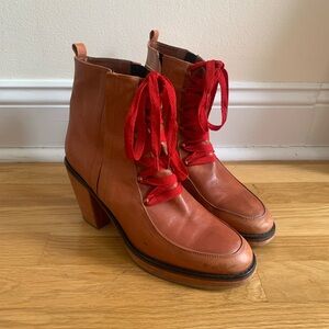 Rachel Comey leather lace up boots